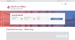 Desktop Screenshot of hotels-milan.info