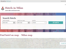 Tablet Screenshot of hotels-milan.info